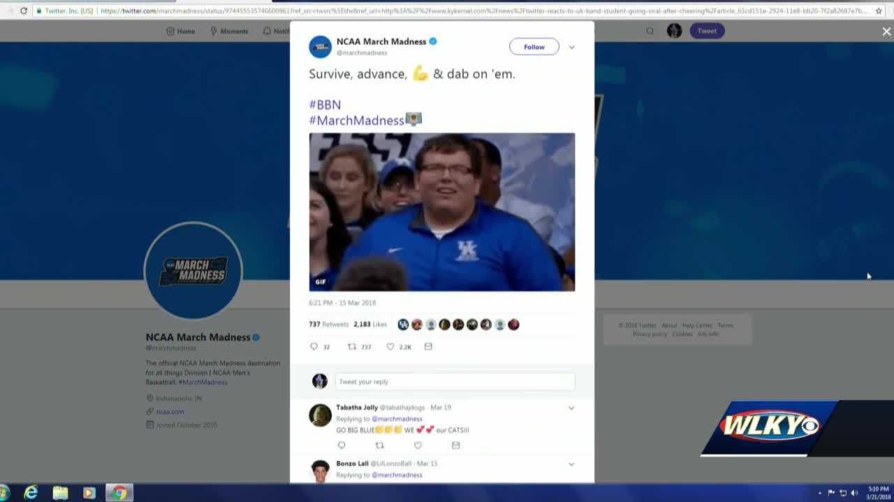UK pep band member goes viral